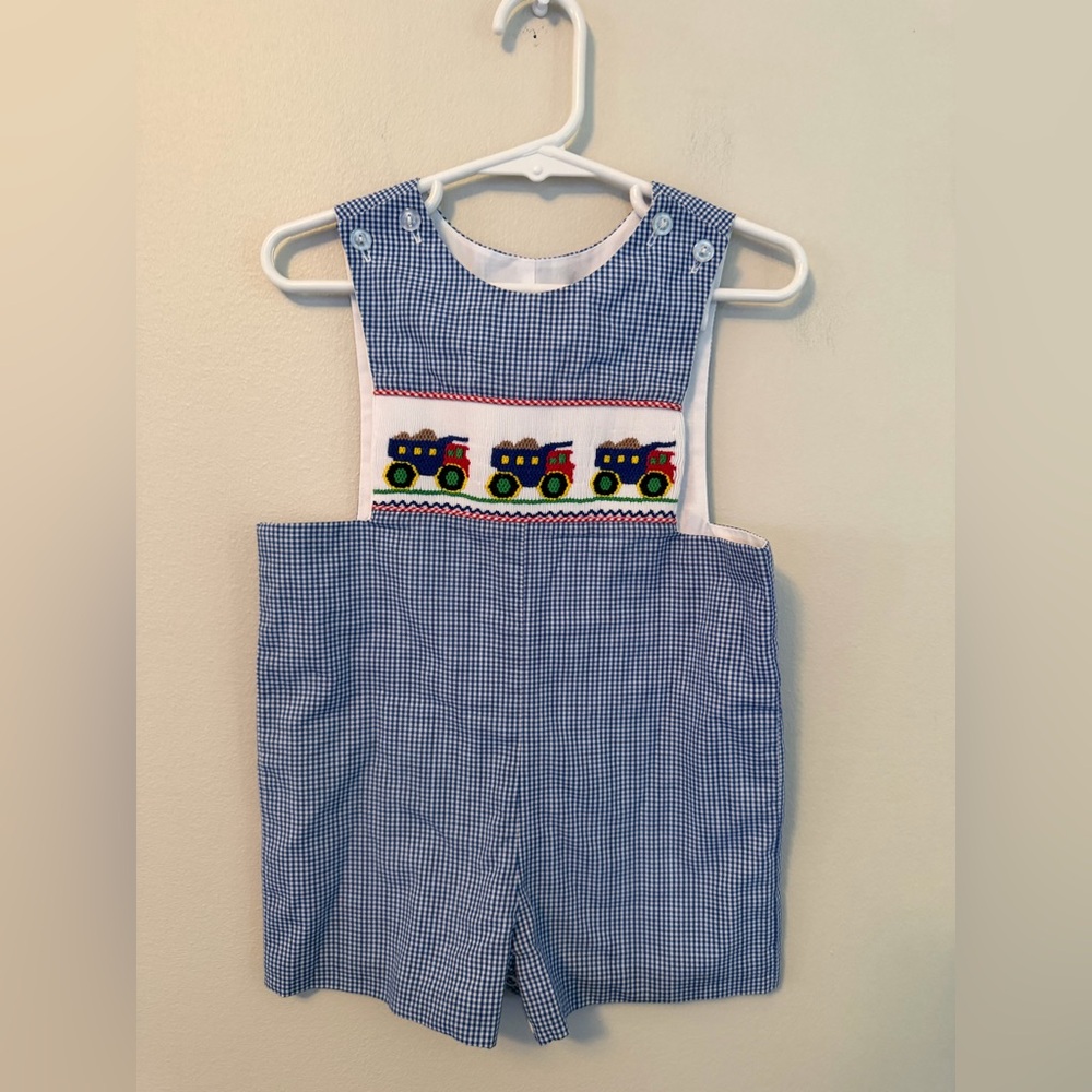 Banana Split Smocked Dump Truck Jon Jon